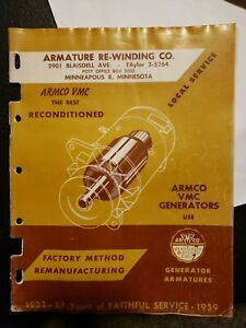 1959 ARMCO VMC GENERATORS CATALOG