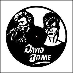 DXF CDR  File For CNC Plasma Laser Cut - David Bowie Classic Clock