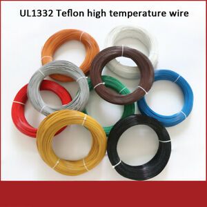 UL1332 Series Silicone Electrical Cable Wire 24 AWG Teflon High Temperature Wire