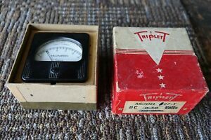Simpson 0-15 DC milliamps amps milliamperes panel meter M 27 Triplett vintage