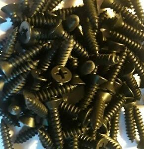 #10-16 x 7/8&#034; PAN HEAD PHILLIPS, SHEET METAL SCREW, BLACK OXIDE, AB, SELECT QTY