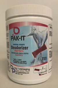 PAK-IT® Industrial-Strength Deodorizer, Superberry, 20 PAK-ITs/Ja 818642010420