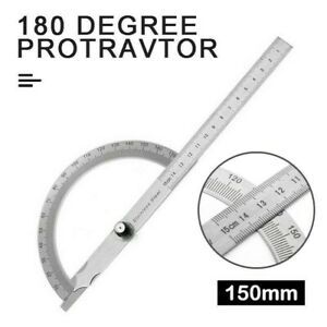 150MM Ruler Stainless Steel Measuring Tool Protractor Hot Hot Sale New