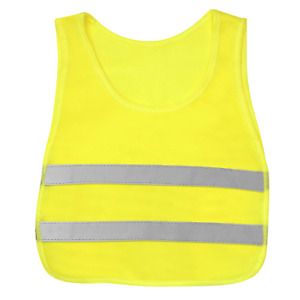 KidCo Hi Vis Reflective Vest - Yellow Neon - Illuminate Kids at Play During Dayl