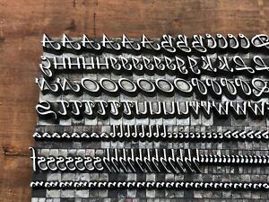 Rare Antique VTG 24pt Bauer Fancy Legend Letterpress Print Type A-Z Letter # Set