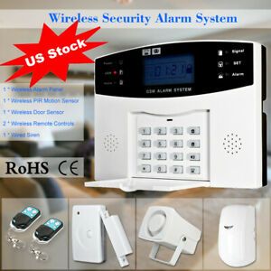 Wireless GSM SMS Home Burglar Security Alarm System Timer PIR Motion Sensor E4A1