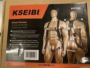 KSEIBI 421020 Safety Fall Protection Kit Full Body Harness  Shock-absorbing