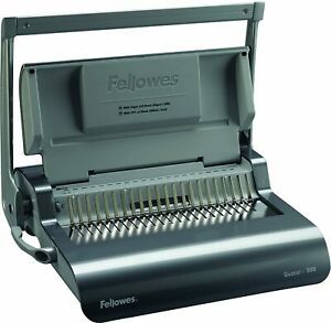 Fellowes Quasar Plus 500 Manual Comb Binding Machine - 5227201