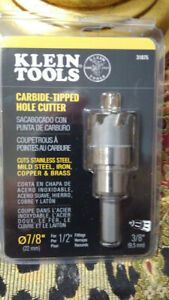 Klein Tools Model # 31875  Carbide-Tipped Hole Cutter  7/8 inch