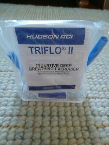 HUDSON RCI 8884717301 TRIFLO II Incentive Deep Breathing Exerciser New &amp; Sealed