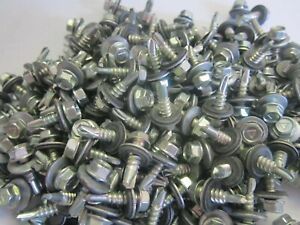 Parker #12-14 X 3/4&#034; HH W/W Z/P Self Drilling Hex Screws NEW - 250 Piece Box