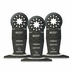 Imperial Blades Starlock 2-1/2&#034; Japanese Tooth Power Curve Blade, 3PC IBSL270-3