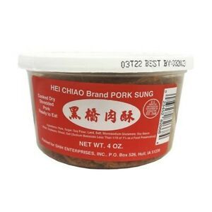 HEI CHIAO Brand Pork Sung Cooked Shredded Dried Pork Product 4 oz