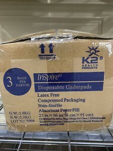 inspire disposal Chux underpads 23x36 150ct