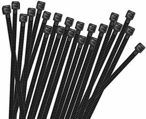 Hmrope 100pcs Cable Zip Ties Heavy Duty 8 Inch, Premium Plastic Wire Ties