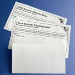 Kicteam CIB25 Check Scanner Cleaning Cards-25ct New