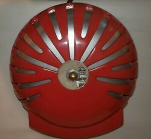 Fire Alarm Style Bell With Cord and Plug  Operational   Excellent Condition