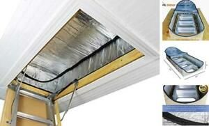 Premium Energy Saving Attic Door Insulation Stairway Cover R-15.5 Stair Ladder