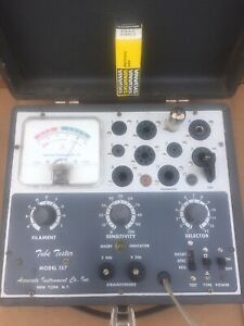 Vintage - Accurate Instrument Company N.Y. Model 157 Tube Tester w Instructions