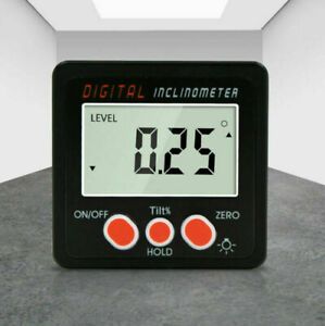 Mini LCD Digital Inclinometer 360° IP54 Protractor Angle Finder Gauge Bevel Box