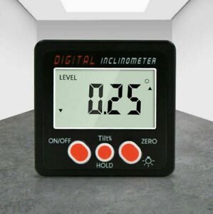 Mini LCD Digital Inclinometer 360° IP54 Protractor Angle Finder Gauge Bevel Box