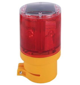 Qooltek Red Solar LED Strobe Light