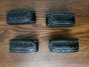 Mirage Basketweave Duty Keepers Molded Snap Close Belt (4 1/4-Inch, Black,