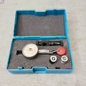 Vintage Lufkin V32 Dial Indicator Gage Gauge Set .0001 w/Box Made in Switzerland
