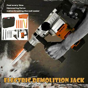 1050 Watt DEMOLITION BREAKER JACK HAMMER CONCRETE CEMENT + CASE