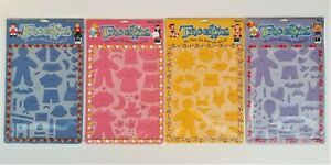 Zig Memory System TRACERKINS STENCILS HTF RARE LOT of 4 Beach-Hair-School Days++