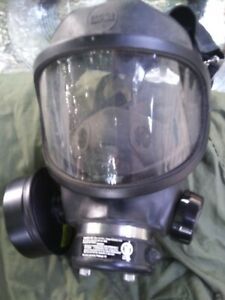 MSA  Medium Gas Mask With 9Volt Bat Voice Amplifier.