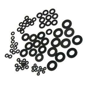 Form A Flat Black Thick Neoprene Rubber Washers - M3 M4 M5 M6 M8 M10 M12 F2