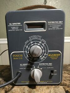 Vintage PACO Model C-25 In-Circuit Capacitor Tester