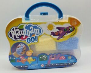 Playfoam Go! Travel Set 8 Color Bricks &amp; Carry Case with Compartments 3+ New