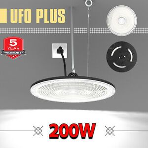 200W UFO LED High Bay Light Warehouse, Factory &amp; Garage 300W MH /HPS Equivalent