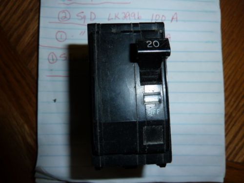 Square d 20 amp 2 pole type hom and hacr 120/240v circuit breaker ld-450 for sale