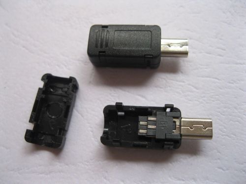 20 pcs mini usb 8 pin male socket connector plastic for sale