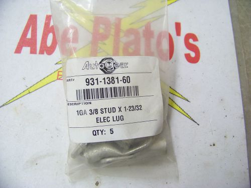 Autogear 931-1381-60 1ga 3/8 stud  x 1-23/32 elec lug, crimp, bag of 5 for sale