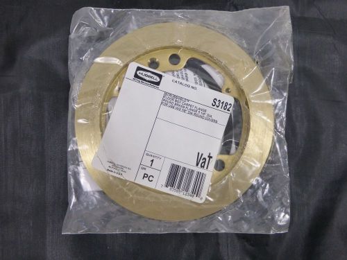 Hubbell s3182 brass round carpet flange scrubshield floor box 5 1/4&#034; dia. new for sale
