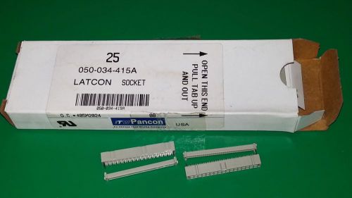 25 pieces, itw pancon 050-034-0415a latcon socket 34 pin idc connector, nos for sale