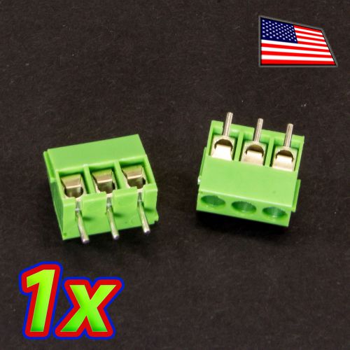 [10x] 3-pin 3.5mm pitch pcb mount screw terminal block connector for sale