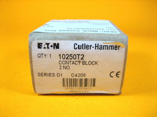 Cutler hammer -  10250t2 -  contact block 2no series d1 for sale