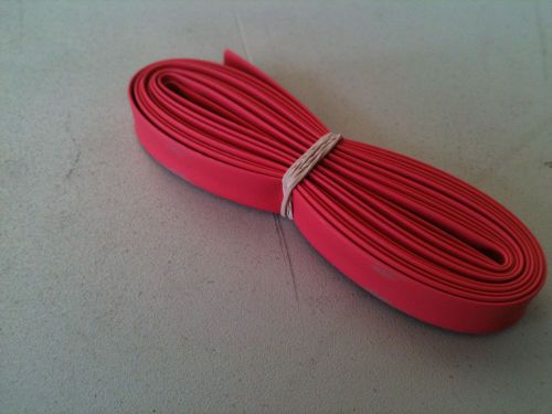 3/8&#034; id / 9mm thermosleeve red polyolefin 2:1 heat shrink tubing- 10&#039; section for sale