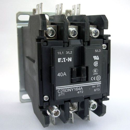 Eaton cutler hammer definite purpose contactor c25dny164a c25 series d1 40 amp for sale