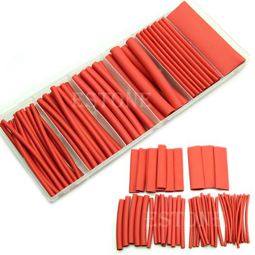 New 53Pc Dual-Wall 3:1 Adhesive Glue Lined Heat Shrink Tubing 6 Sizes Case Kit