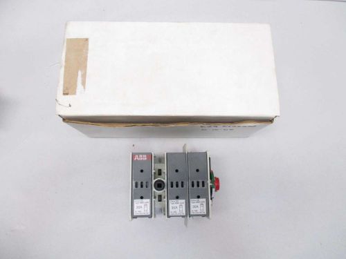 NEW ABB OS30ACCF30 30A AMP 600V-AC 3P FUSIBLE DISCONNECT SWITCH D424334