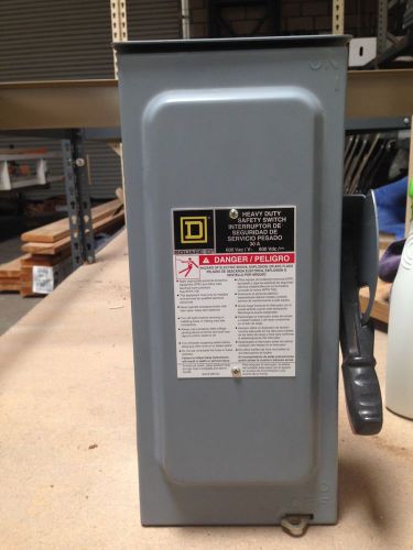 Square d heavy duty safety switch - 3-pole, 30a, 600v for sale