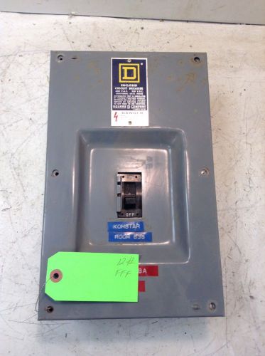 Square d 100 amp enclosed circuit breaker disconnect switch fa-100-s w/ 30 amp for sale