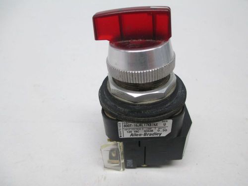 ALLEN BRADLEY 800T-16JRL17KB7AX SER U ILLUMINATED SELECTOR SWITCH D298984