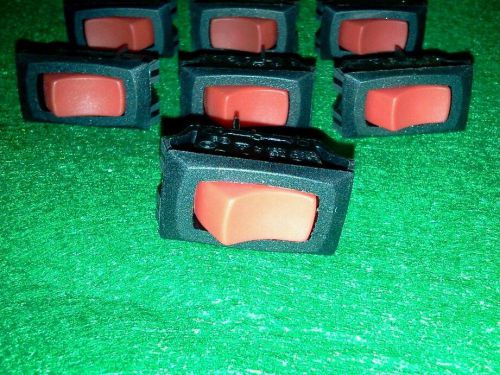 Carlingswitch LRA211 red lighted rocker switch lot ( 7 )